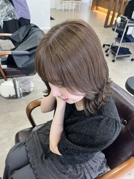 シエル フクオカ(CIEL FUKUOKA) ミディアムボブ/ミルクティーブラウン◎
