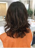 ニュアンスパーマ ミディアム レイヤーカット