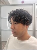 メンズウェーブパーマスタイル