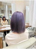 バイオレットカラー/ブリーチカラー/尼崎/小顔/似合わせカット