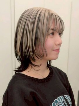 ルーツカラー/ミルクティーベージュ/ウルフミディ