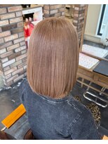 セットアップ 岡山北長瀬店(SET-UP)&nbsp;ダブルカラー×ミルクティーベージュ"似合わせカット"