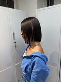 心斎橋/着物ヘア/大人ガーリー/ダークアッシュ/似合わせカット