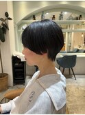 大人ガーリー/レイヤーショート/前髪白髪/20代30代40代50代