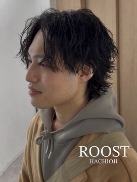 ルースト 八王子店(ROOST) メンズヘア/ツイストスパイラルパーマ/ツーブロック/眉毛