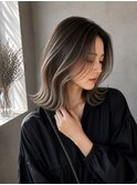 白髪ぼかしハイライト