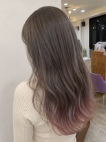イソラブル(ISOLA-blu) 毛先カラーのピンクが可愛い◎グラデーションカラー