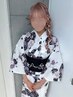 【平日朝10時～土日祝7時～】◆浴衣着付け＋ヘアセット￥6600→￥5500
