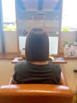 ヘアーブランドジン ティアラ(HAIR BRAND Jin Tiara)&nbsp;酸性ストレート×ボブ【松山美容室】