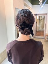 ハル ヘアスタジオ(haRu hair studio) 三つ編みシニヨン