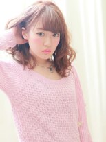 ウィルゴ(VIRGO) 【VIRGO】厚めバングのウォーム系ピンクカラー☆