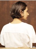 横顔美人すっきりボブ