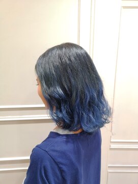 ジュンク(JUNQUE) バレイヤージュブルー