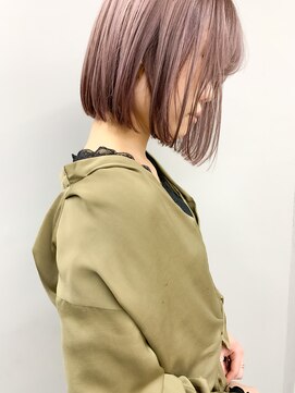 ヌード(nude) 【nude仲井】モーブベージュ/前下がりボブ