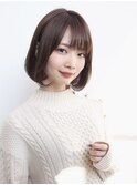 ひし形シルエット ラベンダーブラウン ナチュラルハイライト