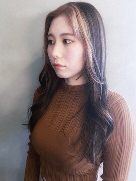 シャンプー 本店(SHAMPOO) フェイスフレーミング個性的前髪インナーカラー