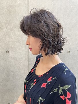 エッセンス(THE ESSENCE) flatwave切りっぱなしボブエアリーロング美髪ピンクブラウン