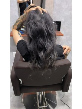シールドヘアー 沖縄 新都心(C'LD Hair) [C'LD]パープルグレー×ミックス巻き