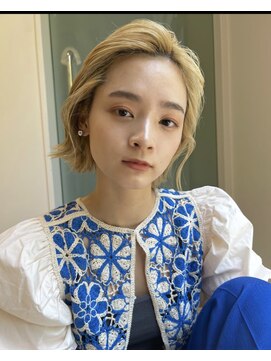 ラフィネ 成増店(raffine) 簡単セット！オールバック切りっぱなしボブ【成増美容室】