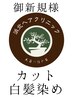 平日限定【カット・優しい白髪染め・ケア】＋白髪染め用ケア15.000円分贈呈