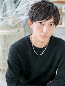 モッズヘア 越谷(mod's hair) 黒髪サイドグラデーション無造作ショートｃ5越谷20代30代40代