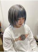 アンブレラカラーウルフカット