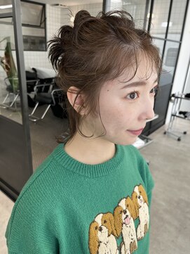 アンドスタイル(&style) 【大名店　江藤】オリーブカラー　ブリーチなしダブルカラー