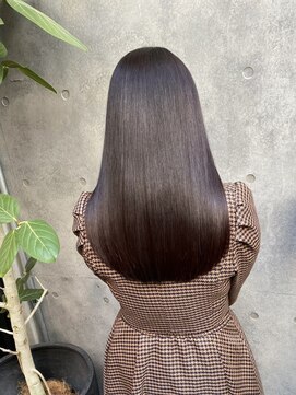 キュア 表参道(CURE) 黒髪/グレージュカラー/ココアベージュ/ヘルシーロング/表参道