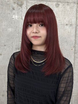 サクラ オモテサンドウ(SAKURA) レッドピンク/ブリーチなしダブルカラー/表参道