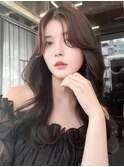 韓国ヘア センターパート