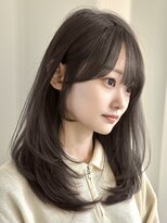 ユニコ(unico)&nbsp;韓国風/レイヤー/小顔/前髪カット/髪質改善/グレージュ/透明感