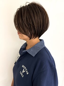 ジル ブラン 福岡(JIL BLAN) ハイライトレイヤーカットショートボブイルミナカラー天神大名