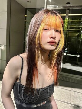 リル ラウム 原宿(LiL Raum) デザインカラー/原宿/ブリーチ/ダブルカラー/レイヤーカット