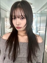 ネルバイグリーン(Nelle by green) 町田レイヤーカット、ミディアムレイヤー、町田ハッシュカット