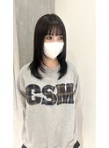 YOKE レイヤー顔周りレイヤーオリーブグレージュ