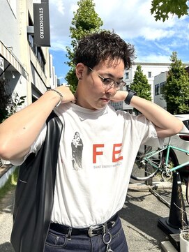 チャプター 問屋町(chapter) スパイキーショートピンパーマニュアンスパーマツイストパーマ