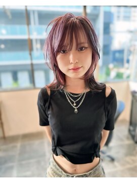 ディスアンドザット あびこ店(THIS&THAT) Hair by ryu 【ウルフカット　ラベンダー　ローライト　あびこ】
