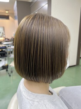 ゼロ(Zero) 大人可愛い小顔ボブ×アンブレラカラー×20代30代40代