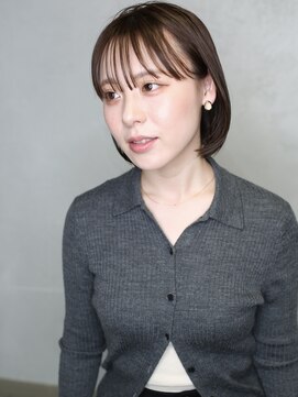 バース(BIRTH) 天神【BIRTH】グレージュカラー・耳かけナチュラルボブ　3