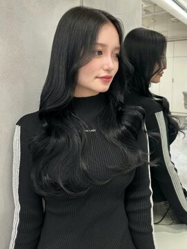 ベレーザ 渋谷(BELEZA) 14107黒髪くびれヘア髪質改善レイヤーカット韓国風巻きワンホン