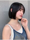 ◇ボブ 縮毛矯正 顔周りカット 表参道 髪質改善 韓国