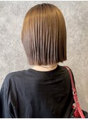 酸性縮毛矯正×切りっぱなしボブ