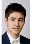 爽やかビジネスショートスパイキー黒髪社会人20代30代
