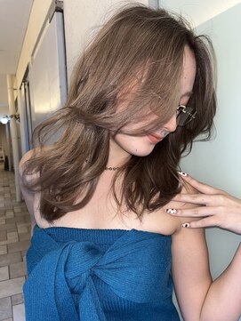 フェブミエル(fev miel) 海外地毛なsand beige