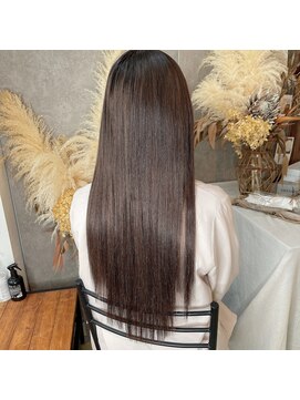 ルアナ エクステ 名古屋栄店(Luana.) 【before、afterあり】重ためボブからロングに。