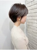 大人可愛いショートボブ