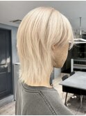 池袋メンズブリーチメンズハイトーンカラーセンターパート20代