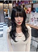 ハッシュレイヤー　ハッシュカット　韓国レイヤー　韓国ウルフ