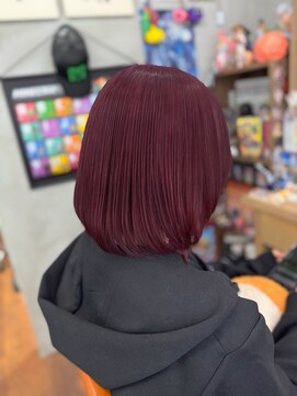 ヲタクに美容室は難しい。 ★ボルドーカラー★