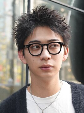 フィフスパーク(fifth PARK) アクティブショートフェザーパーマルーズショートセンターパート